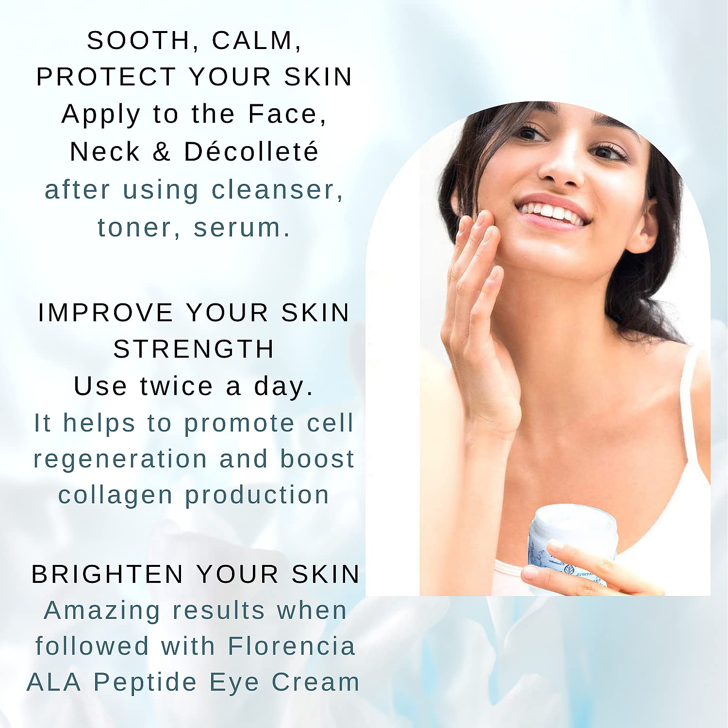 REVILINE PRO restoring peptide face cream.