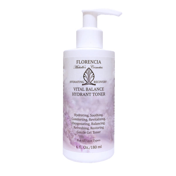 A bottle of Vital Balance Hydrant Toner.